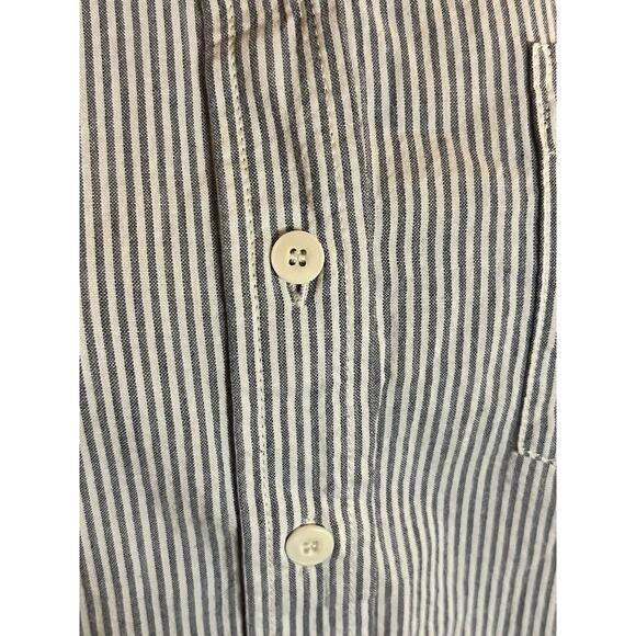 Thom Kelly Brynn Shirt •Women S• Striped Button Down Cotton Oxford - Picture 10 of 12